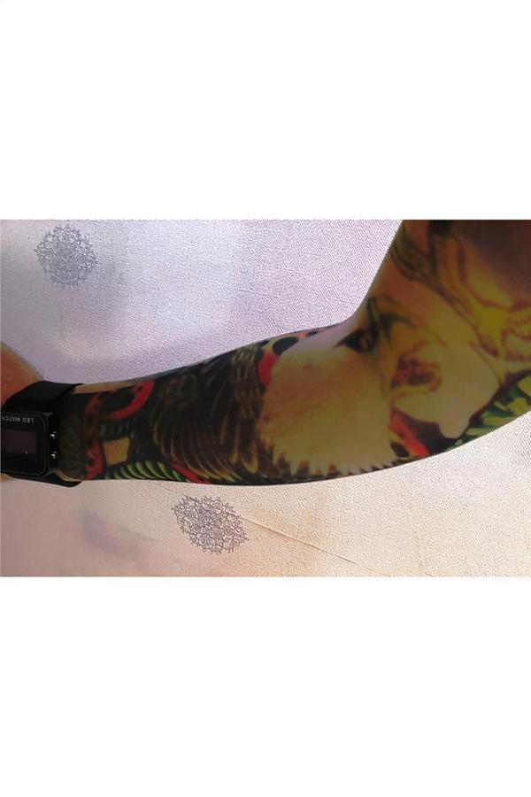 Alsepeteavm Çift Kol Giyilebilir Dövme Kartallı Desenler Tattoo Sleeve - Image 1