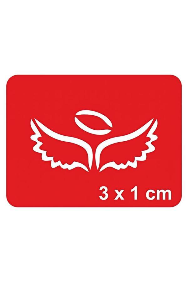 Alsepeteavm Minik Melek Kanatları Çizgisel Tattoo Geçici Dövme Şablonları Kına Kalıpları - Image 1