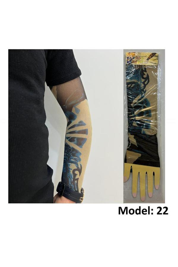 Alsepeteavm Giyilebilir Dövme Çift Kol 2 Adet Kol Çorap Dövmesi Sleeve tattoo Model22 - Image 1