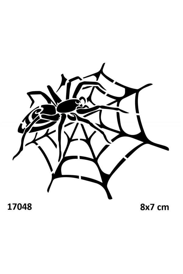 Alsepeteavm Örümcek Geçici Dövme Şablonu Stencil Kalıp - Image 1