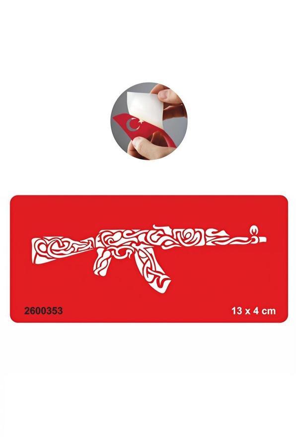 Alsepeteavm Desenli Silah Keleş  Tattoo Geçici Dövme Şablonları Kına Kalıpları - Image 1
