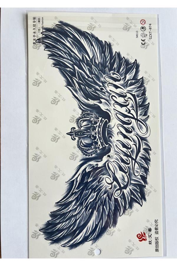 Alsepeteavm Büyük Boy Bel Göğüs Sırt İçin 28x15 cm GZXT-074 Yarı Kalıcı Geçici Dövme - Image 1