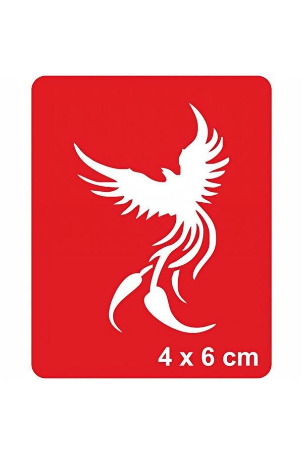 Alsepeteavm Zümrüd-ü Anka Tattoo Geçici Dövme Şablonları Kına Kalıpları - Image 1