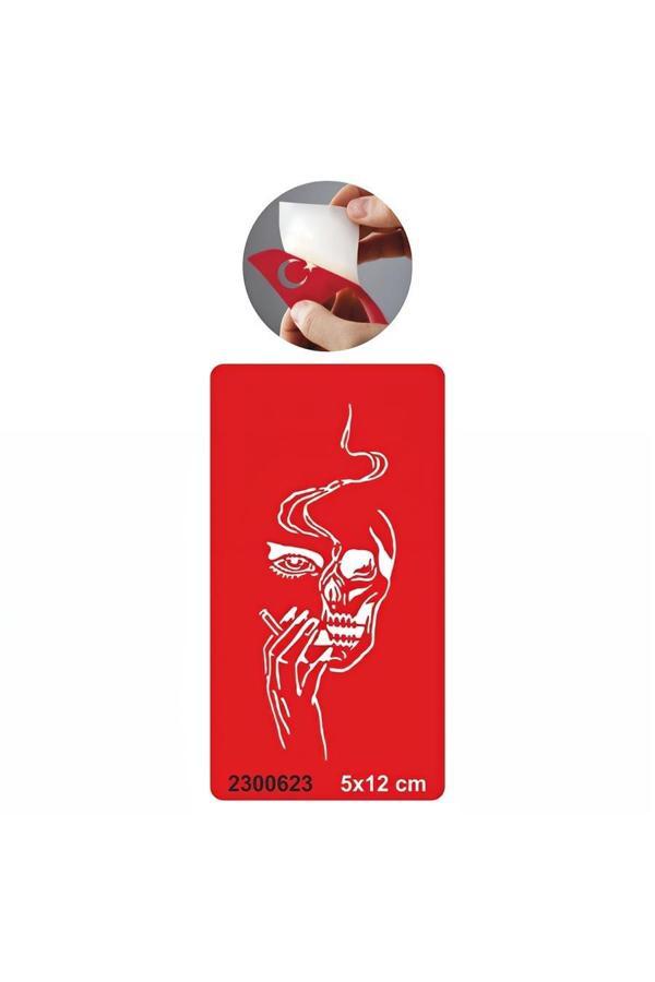 Alsepeteavm Tiryaki Kuru Kafa Tattoo Geçici Dövme Şablonları Kına Kalıpları - Image 1