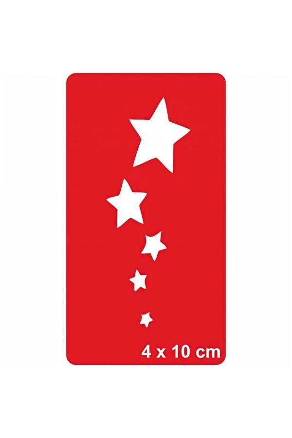 Alsepeteavm Gökyüzünde Yalnız Gezen Yıldızlar-1 Tattoo Geçici Dövme Şablonları Kına Kalıpları - Image 1