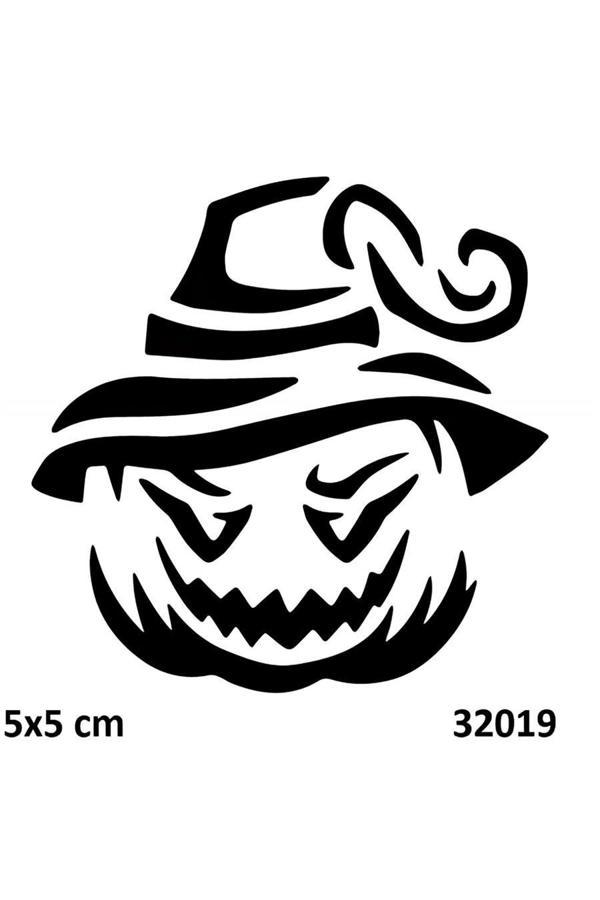 Alsepeteavm Bal Kabağı Hallowen Geçici Dövme Şablonu - Image 1