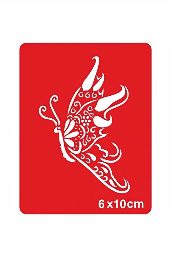 Alsepeteavm Uç Güzel Kelebeğim! Tattoo Geçici Dövme Şablonları Kına Kalıpları - Image 1