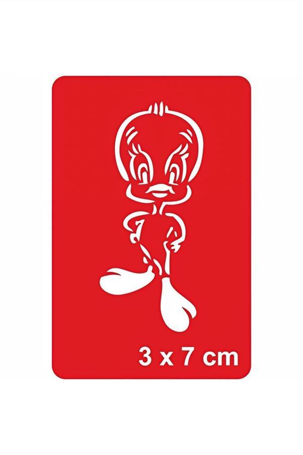 Alsepeteavm Sevimli kuş Tattoo Geçici Dövme Şablonları Kına Kalıpları - Image 1