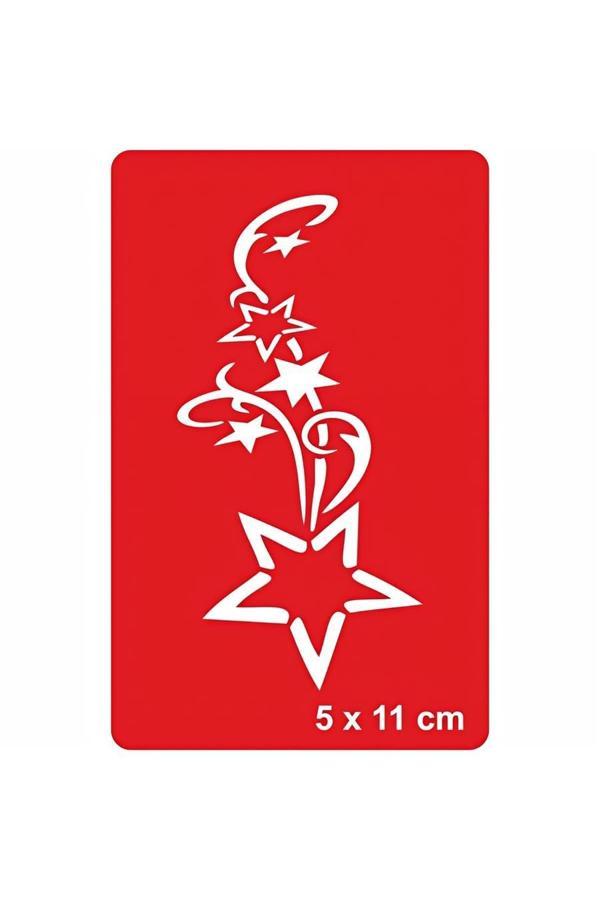 Alsepeteavm Orient Yıldızı-1 Tattoo Geçici Dövme Şablonları Kına Kalıpları - Image 1
