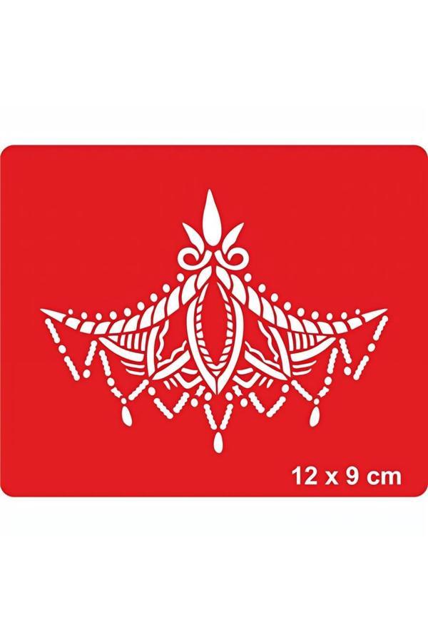 Alsepeteavm Dantel Motifi 257 Tattoo Geçici Dövme Şablonları Kına Kalıpları - Image 1