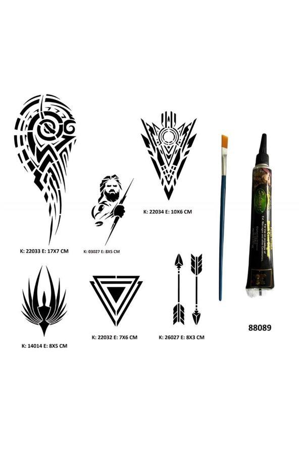 Alsepeteavm Tribal Kol Hint Kınası Hediyeli Geçici Dövme Seti - Image 1