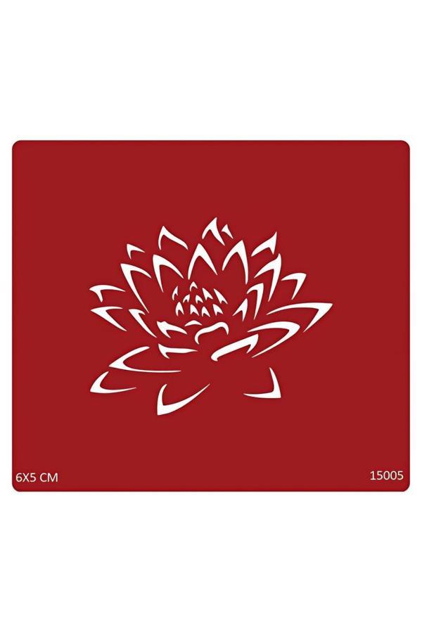 Alsepeteavm Lotus Çiçeği Geçici Dövme Deseni - Image 1