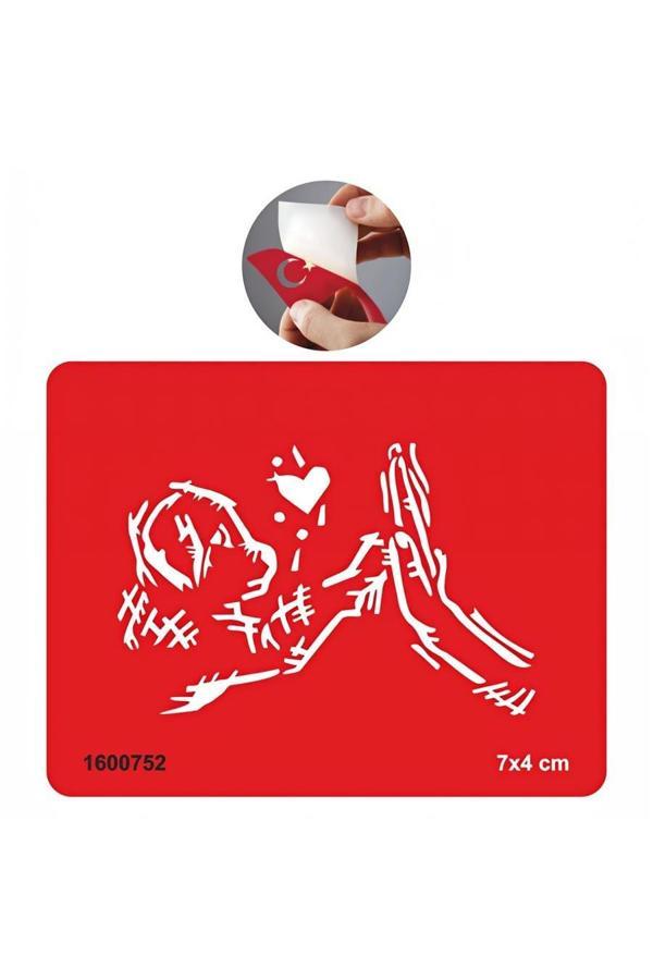 Alsepeteavm Köpek Sevgisi Tattoo Geçici Dövme Şablonları Kına Kalıpları - Image 1