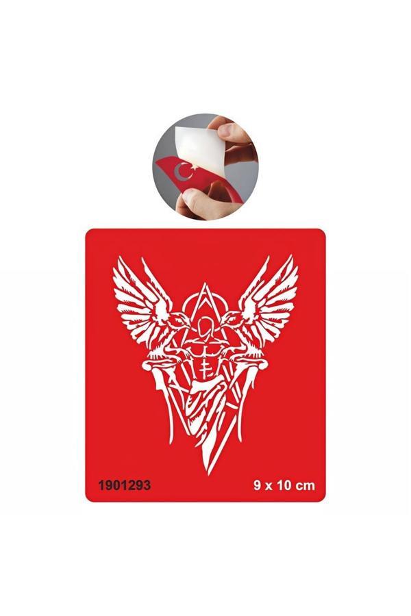 Alsepeteavm Omzunda Kuşlar Kanatlı Adam Tattoo Geçici Dövme Şablonları Kına Kalıpları - Image 1