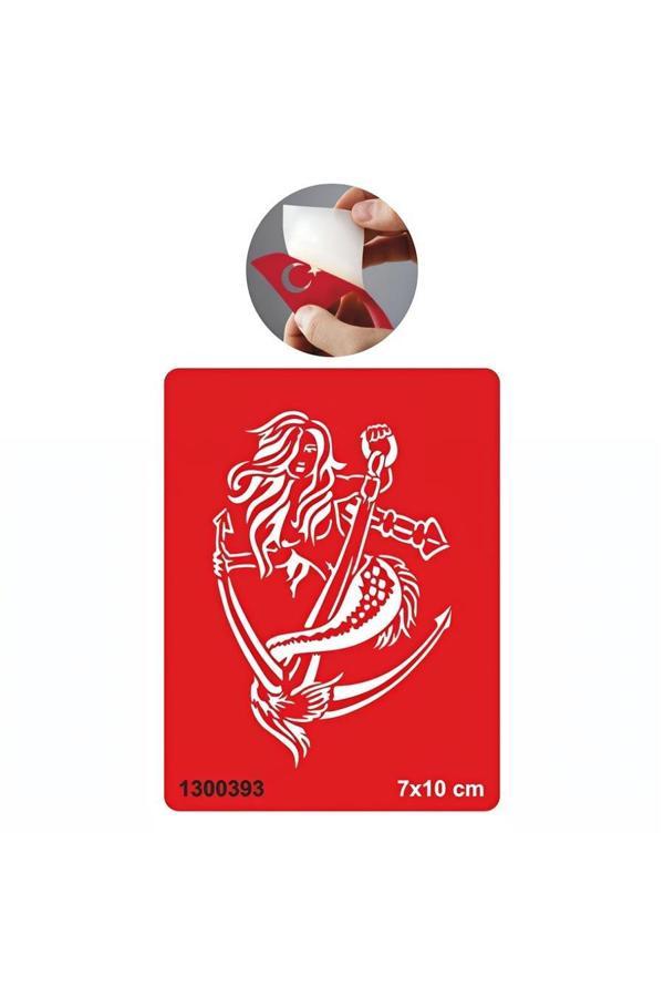 Alsepeteavm Efsane Deniz Kızı Tattoo Geçici Dövme Şablonları Kına Kalıpları - Image 1