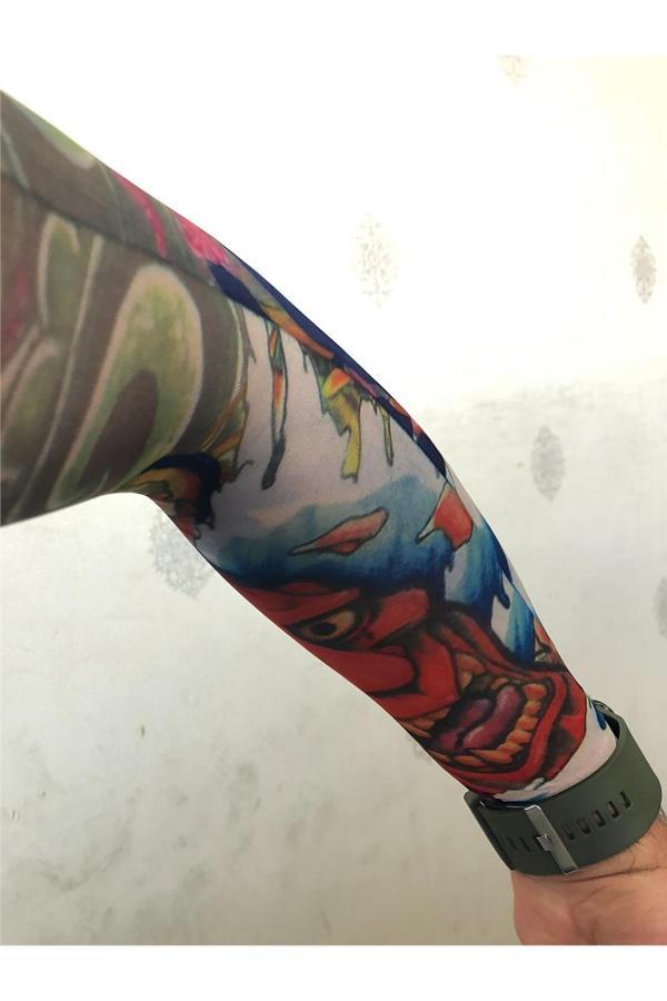 Alsepeteavm Giyilebilir Çorap Dövme Joker Dövmesi Çift Kol - Image 1
