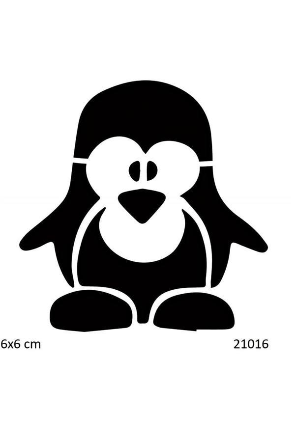 Alsepeteavm Şaşı Penguen Geçici Dövme Şablonu - Image 1