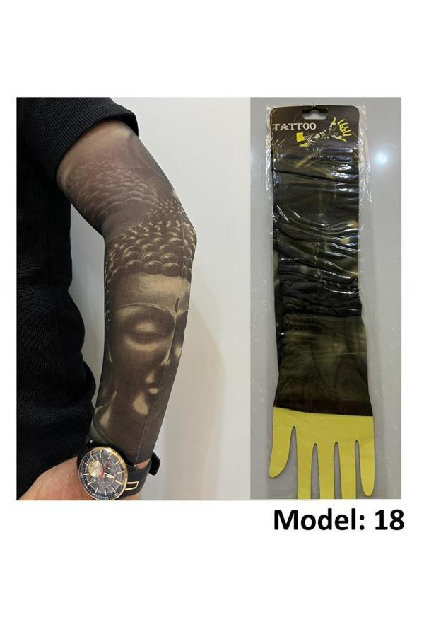 Alsepeteavm Giyilebilir Dövme Çift Kol 2 Adet Kol Çorap Dövmesi Sleeve tattoo Model18 - Image 1
