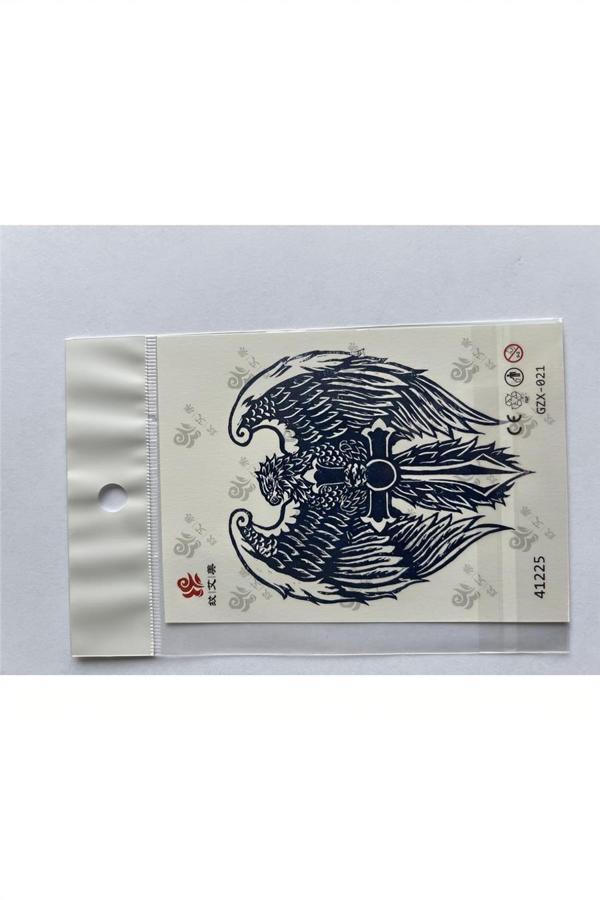 Alsepeteavm Kartal Minimal 11x8 cm Yarı Kalıcı Geçici Dövme Yapıştırma Dövme - Image 1
