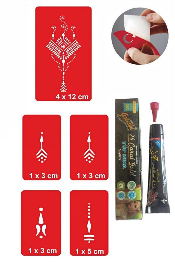 Alsepeteavm El üstü Hint Kınası ile Geçici Dövme Yapma Seti - Image 1