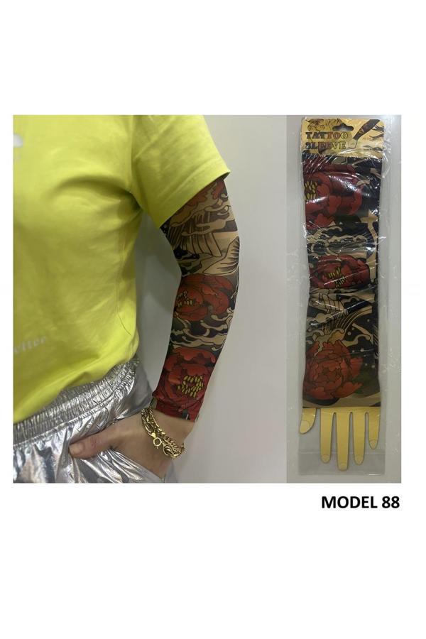 Alsepeteavm Giyilebilir Dövme Çift Kol 2 Adet Kol Çorap Dövmesi Sleeve tattoo Model88 - Image 1