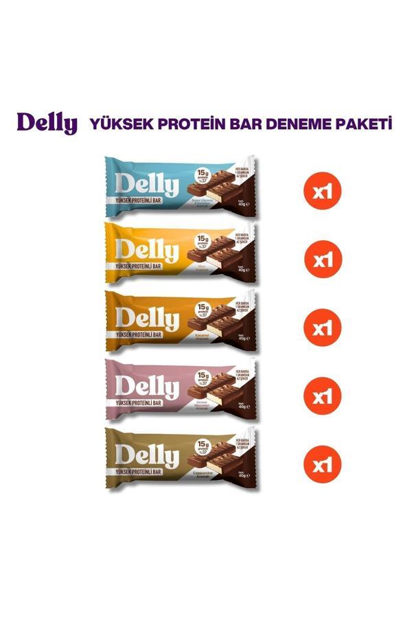 Delly 5 Adet Protein Bar Deneme Paketi - Image 1