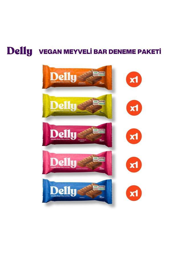 Delly 5 Adet Vegan Meyveli Bar Deneme Paketi - Image 1