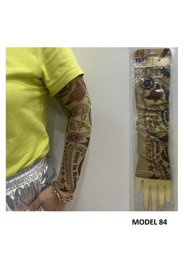 Alsepeteavm Giyilebilir Dövme Çift Kol 2 Adet Kol Çorap Dövmesi Sleeve tattoo Model84 - Image 1