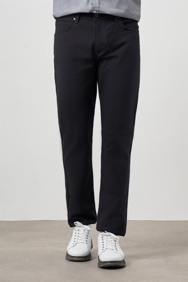  Erkek Füme Mevsimlik Pamuk 5 Cep Dynamic Fit Jean Pantolon - Image 1