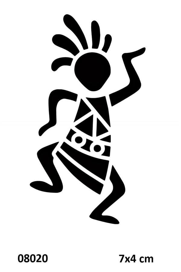 Alsepeteavm Tam Tam Dansı Geçici Dövme Şablonu Stencil Kalıp - Image 1