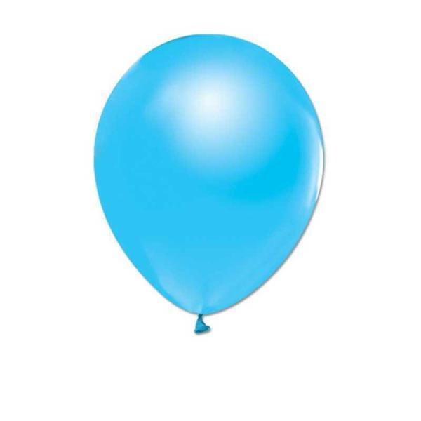 BALON METALİK DÜZ 10 İNC AÇIK MAVİ 100 ADET - Image 1