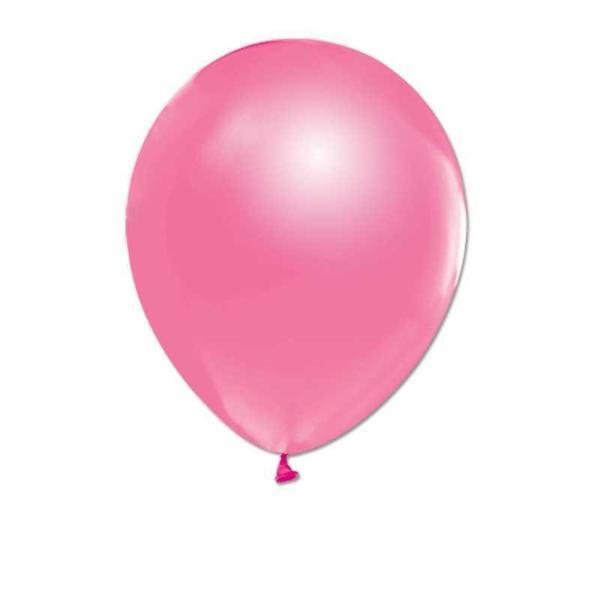 BALON METALİK DÜZ 10 İNC PEMBE 100 ADET - Image 1