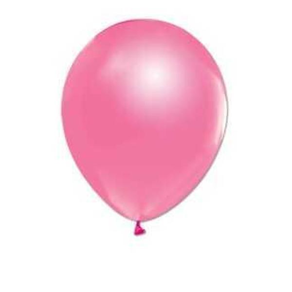 BALON METALİK DÜZ 12 İNC PEMBE 100 ADET - Image 1