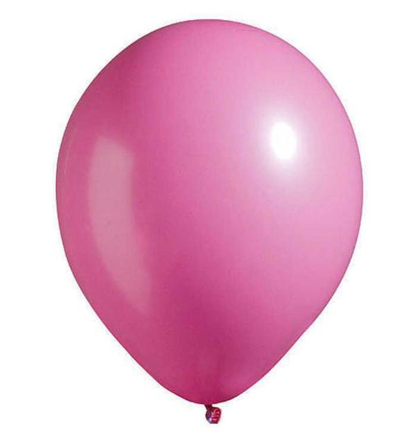 BALON METALİK DÜZ 12 İNC RUBY FUŞYA 100 ADET - Image 1