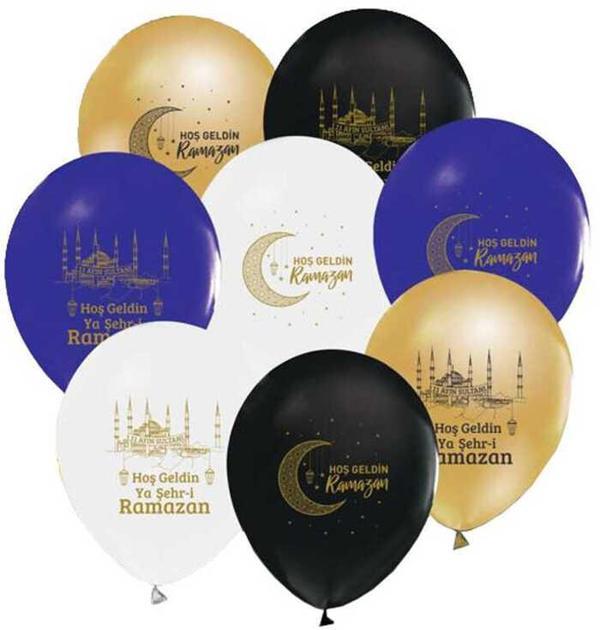 BALON RAMAZAN TEMALI KARIŞIK 50 ADET - Image 1