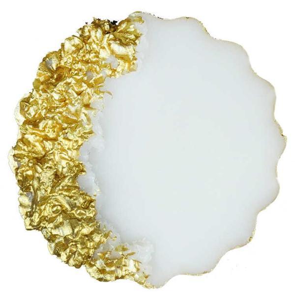 EPOKSİ YUVARLAK 7 CM TAŞLI ALTIN 1 ADET - Image 1