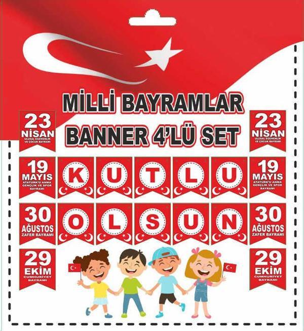 FLAMA BAYRAK MİLLİ BAYRAMLAR SETİ SET 1 ADET - Image 1