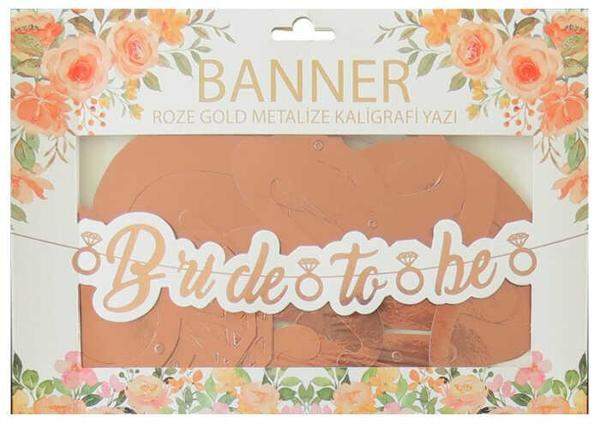 FLAMA BRIDE TO BE METALİZE ROSEGOLD 1 SET - Image 1