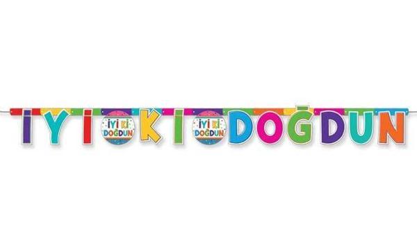 FLAMA İYİKİ DOĞDUN FUNSTAR YAZI SET 1 ADET - Image 1