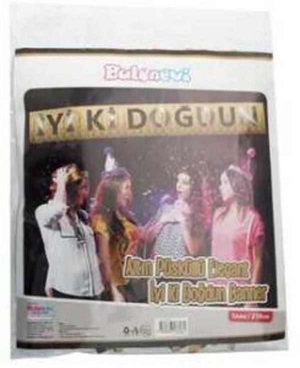 FLAMA İYİKİ DOĞDUN GOLD 1 ADET - Image 1