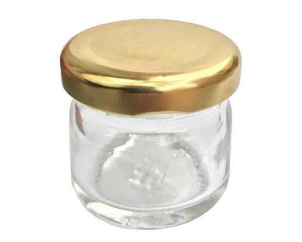BAL KAVANOZU 40 CC ALTIN KAPAK 1 ADET - Image 1
