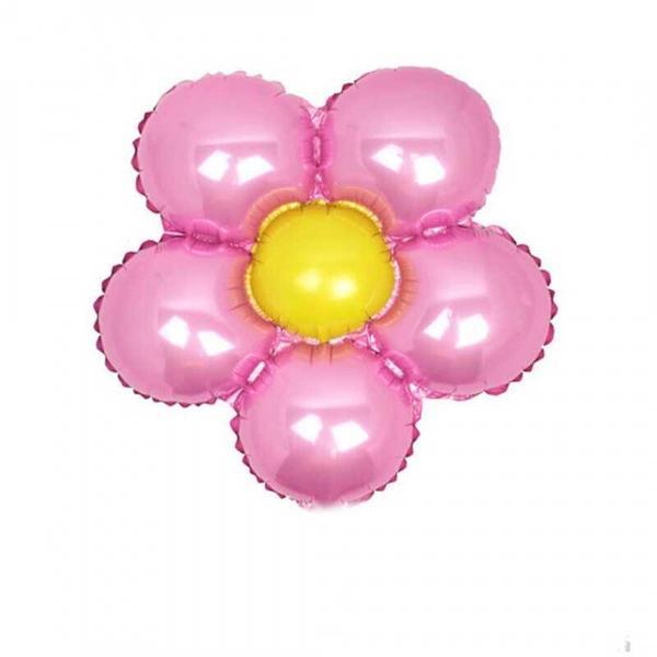 FOLYO BALON ÇİÇEK MODELİ 18INC PEMBE 1 ADET - Image 1