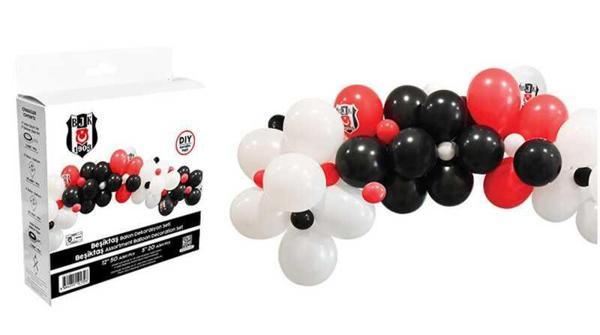 BALON DEKORANSYONU 3 LÜ SET BEŞİKTAŞ SET 70'Lİ - Image 1