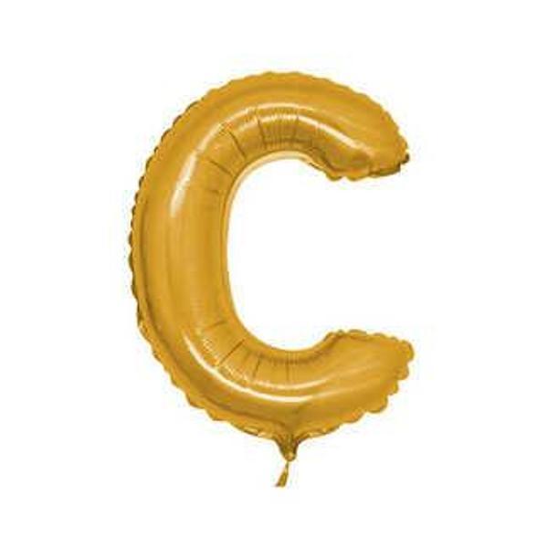 FOLYO BALON HARF C 16 INC ALTIN 1 ADET - Image 1