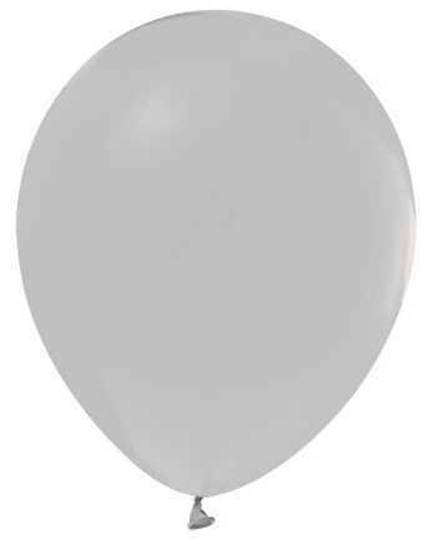BALON DÜZ 10 İNC GRİ 100 ADET - Image 1