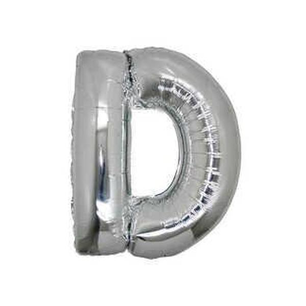 FOLYO BALON HARF D GÜMÜŞ 16 INC(40CM) 1 ADET - Image 1