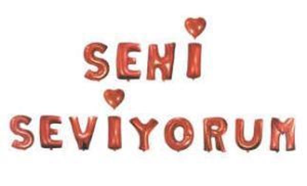 FOLYO BALON SENİ SEVİYORUM 16İN KIRMIZI 1 SET - Image 1