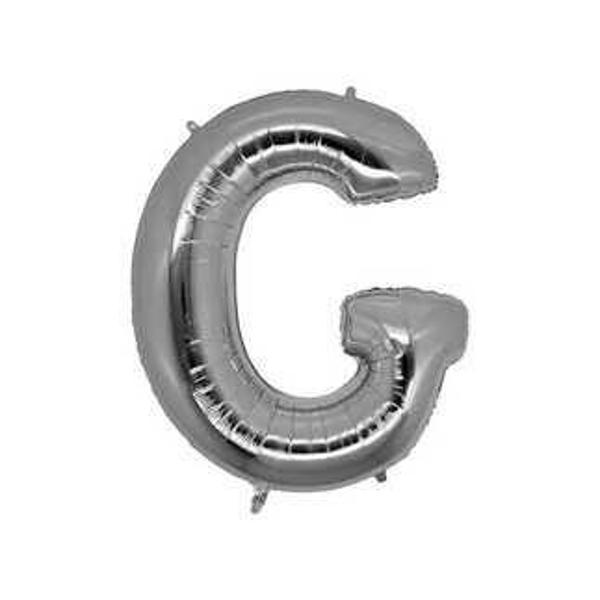 FOLYO BALON HARF G GÜMÜŞ 16 INC(40CM) 1 ADET - Image 1