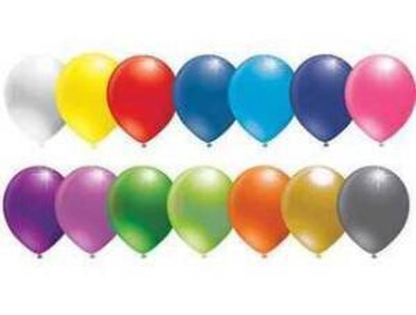 BALON DÜZ 5 İNC KARIŞIK 100 ADET - Image 1