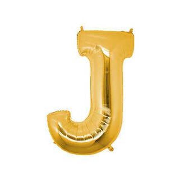 FOLYO BALON HARF J ALTIN 16 INC(40CM) 1 ADET - Image 1
